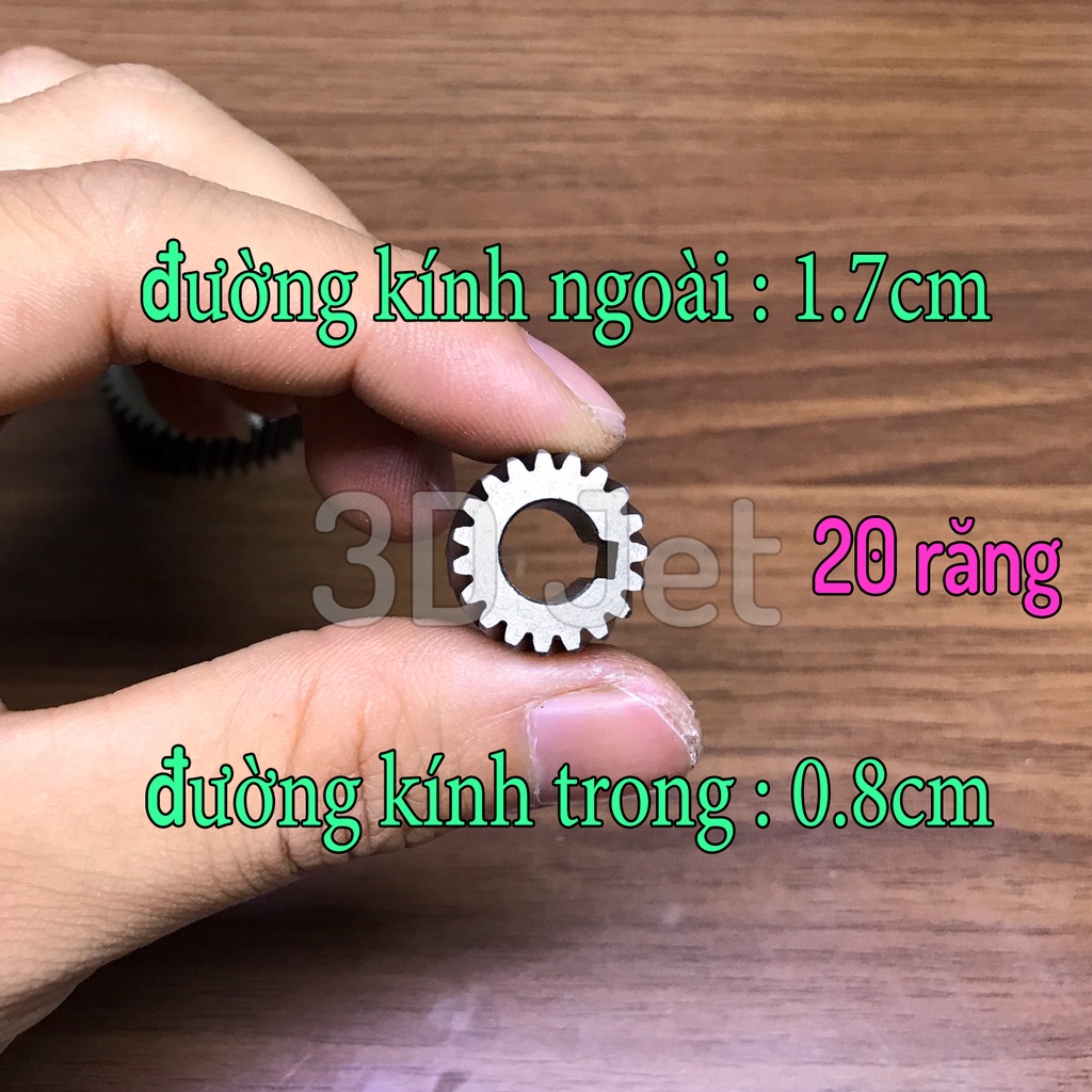 Bánh răng kim loại cứng bền, răng nhỏ