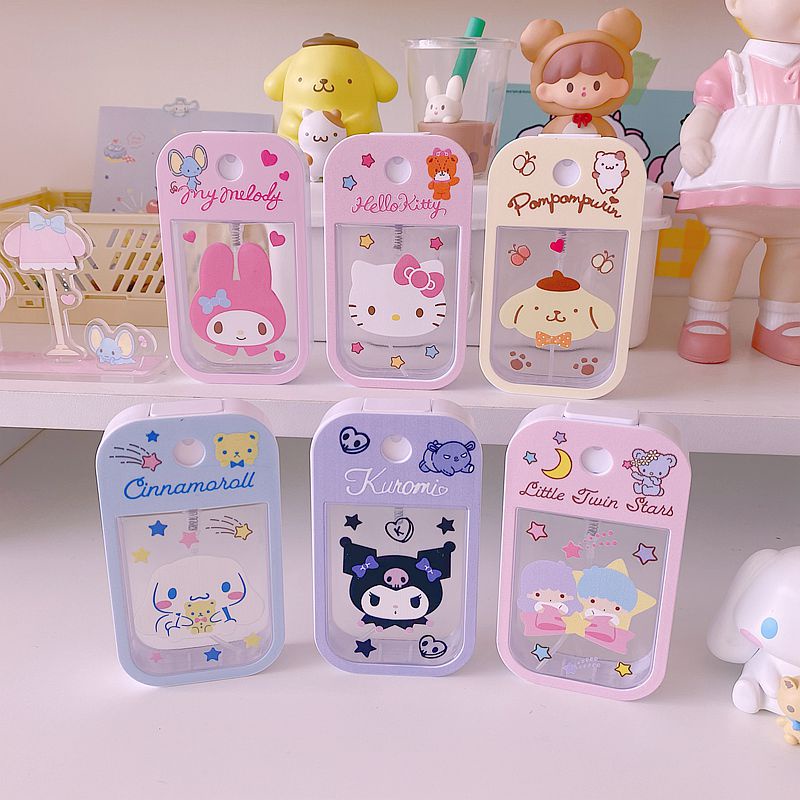 Bình Xịt Nước Hoa Hình Cinnamoroll Kuromi My Melody 50Ml Di Động Dễ Thương