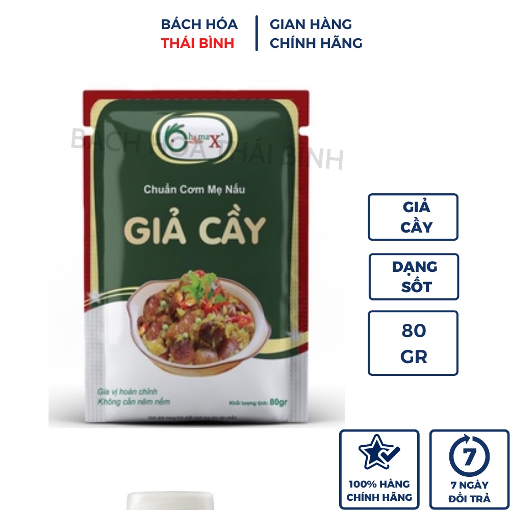 Gói gia vị giả cầy dạng sốt Chimax gói 80gr
