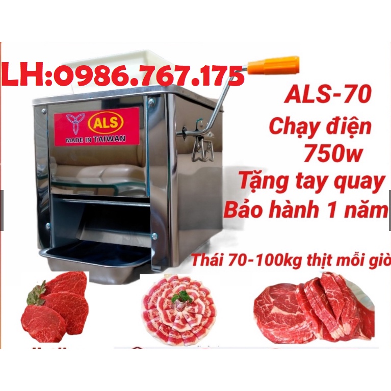 Máy thái thịt chín làm giò ,máy cắt thịt 2 ngăn 2.5mm và 3,5mm