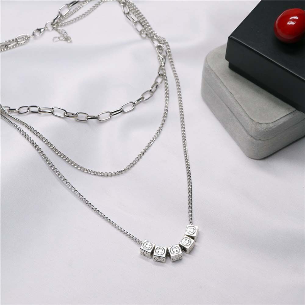 Vòng cổ nhiều lớp phong cách hip hop thời trang cho cặp đôi