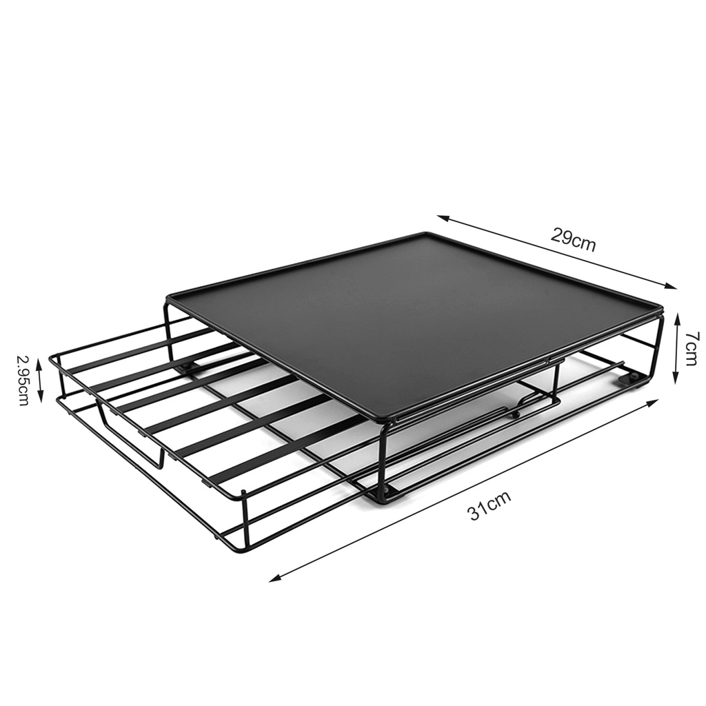 Coffee Pod Holder Large Capacity Drawer Design Convenient Coffee Machine Base Pod Holder for Coffee Capsules