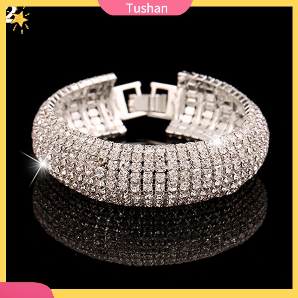 Vòng tay nữ đính đá phong cách người tush sang trọng