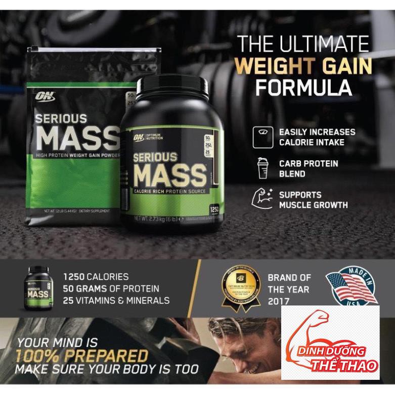 [QUÀ TẶNG] SERIOUS MASS - (2.7kg ) - SỮA TĂNG CÂN TĂNG CƠ - BỔ SUNG VITAMIN, TĂNG CÂN NHANH CHẤT LƯỢNG 6LBS | BigBuy360 - bigbuy360.vn
