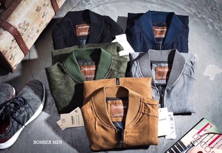 Áo khoác da lộn Pull&Bear xuất xịn