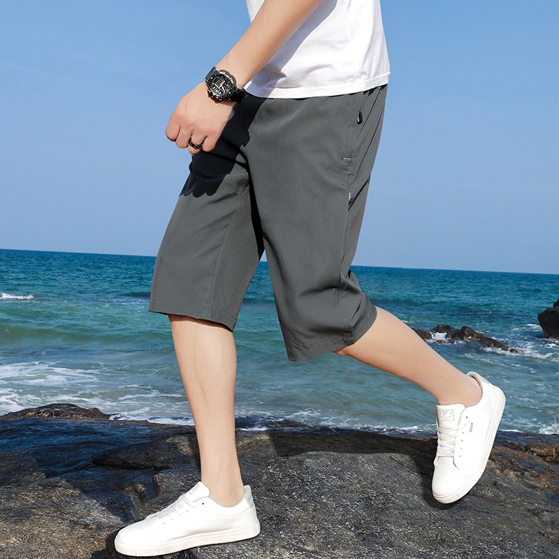 Quần Lửng 3 Tấc 3/4 In Họa Tiết Thời Trang Cho Nam Size M-5XL