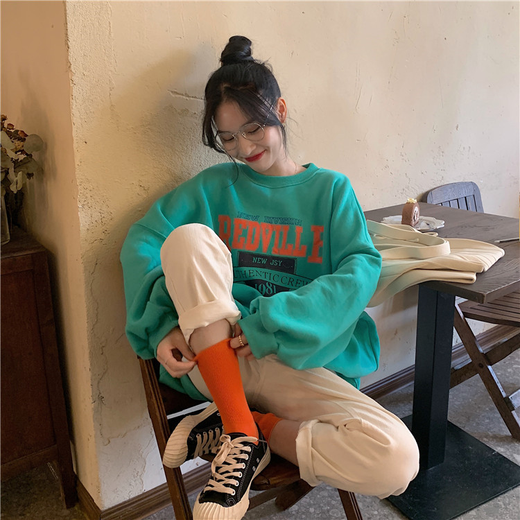 NRVP Áo Sweater Dáng Rộng Trẻ Trung Thời Trang Mới Cho Nữ