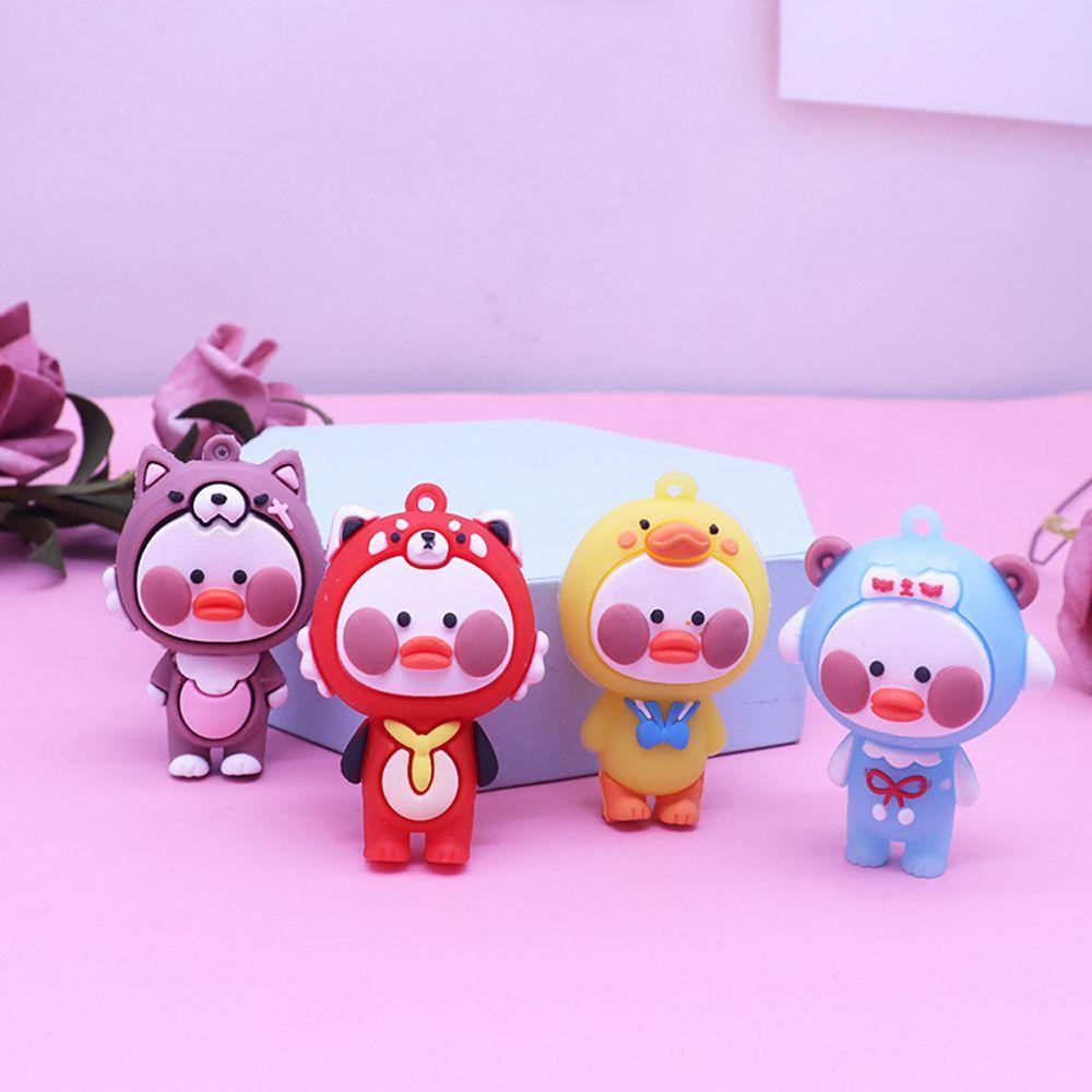 Móc Khóa Hình Vịt Lalafanfan Hoạt Hình Đáng Yêu