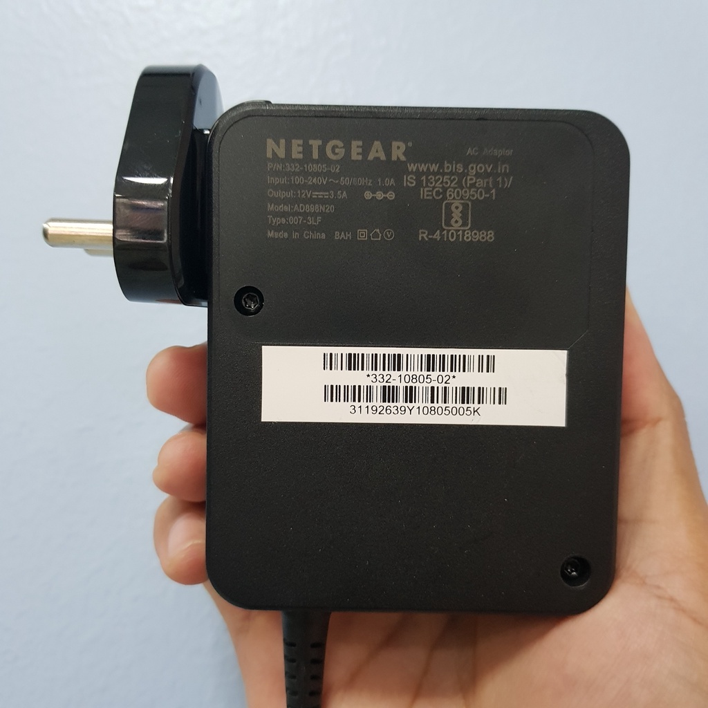 Nguồn Adapter 12V 3.5A Netgear AD898N20 Cho Bộ định tuyến WiFi Netgear Orbi, Bộ đổi nguồn Camera, Wifi, Router