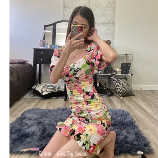Váy/Đầm Hoa Zara Floral Print Dress