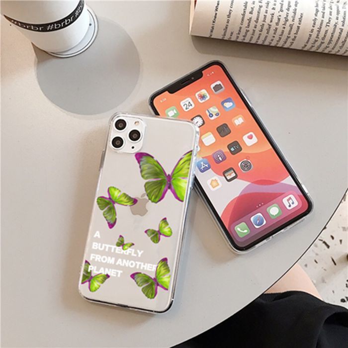 Ốp Điện Thoại Trong Suốt Chống Rơi In Hình Bướm Phong Cách Retro Dành Cho Ixr 11 Pro Apple Xsmax 6 S 8 P 7 P | BigBuy360 - bigbuy360.vn