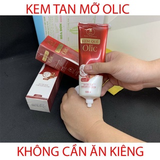 [Cam kết chính hãng, tặng kèm thước dây] Kem quế Olic - Kem tan mỡ olic