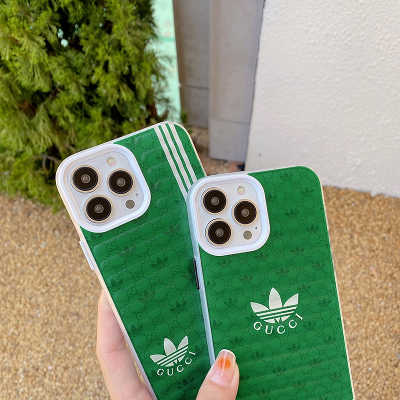 Ốp Điện Thoại Adidas X GUCCI Họa Tiết Kẻ Sọc Sang Trọng Cho iphone 13 Pro Max i13 13pro 11ProMax i11 X XR Xs Max 12Pro 12 Pro Max