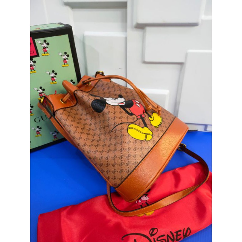 Gucci Dây Rút Hình Chuột Mickey Xinh Xắn