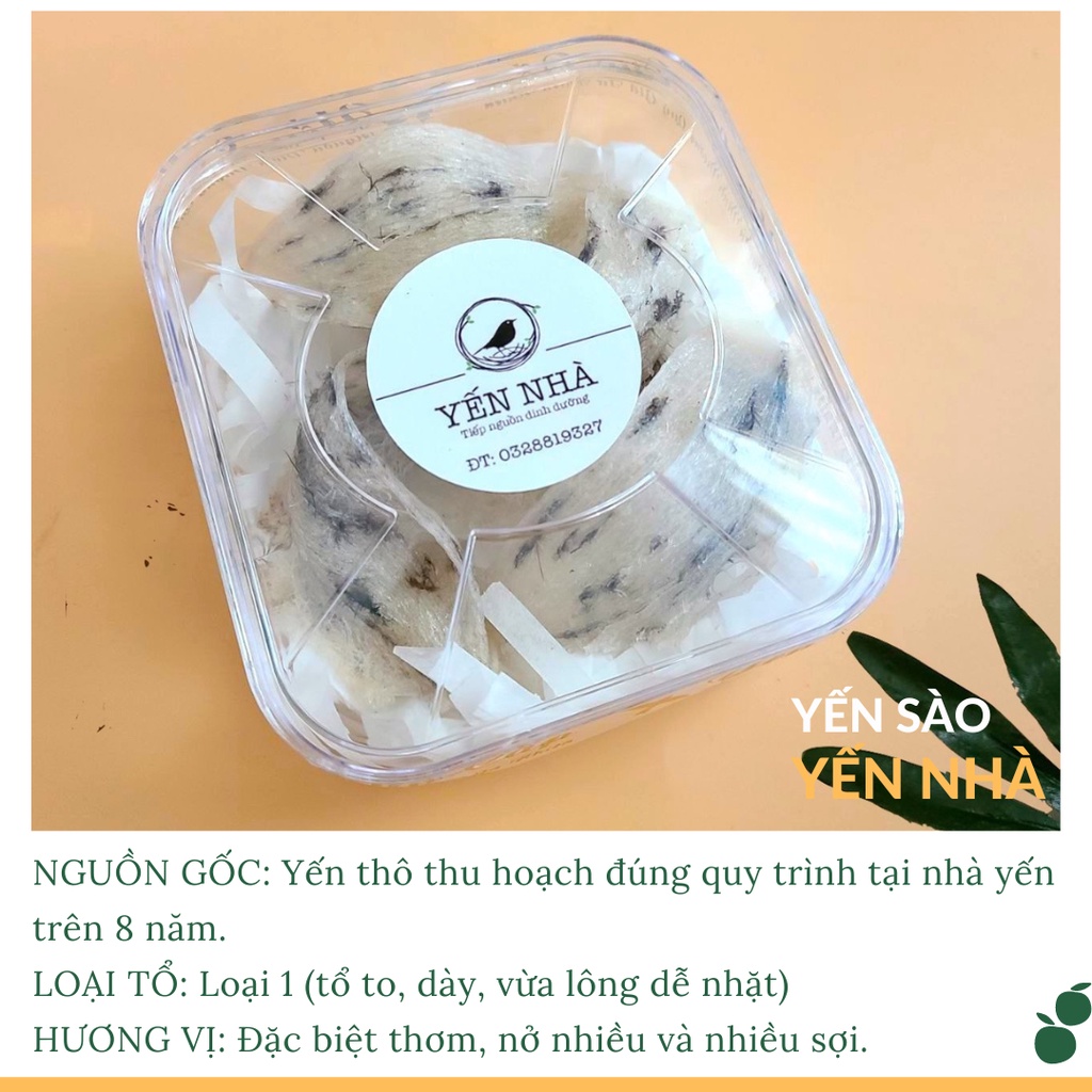 100g Yến sào tổ thô nguyên chất tặng kèm nguyên liệu chưng yến - Yến Sào Yến Nhà