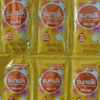 Dầu gội,xả Sunsilk mền mượt diệu kì ( đây 12 gói )