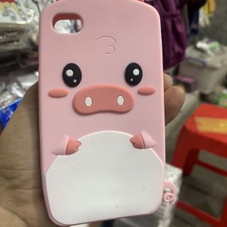 Ốp lưng iphone 4 dẻo silicon hình gấu heo dễ thương