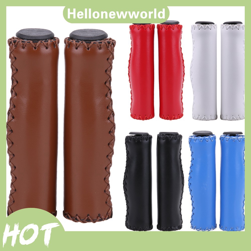 Bộ 2 tay nắm tay lái xe đạp MTB bằng da + mút