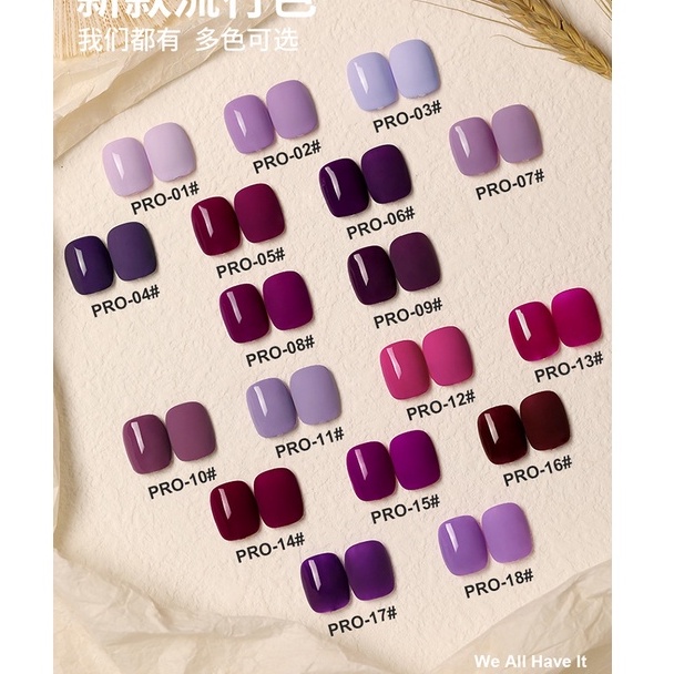 Sơn Gel AS RED | Mã PRO | Màu Tím