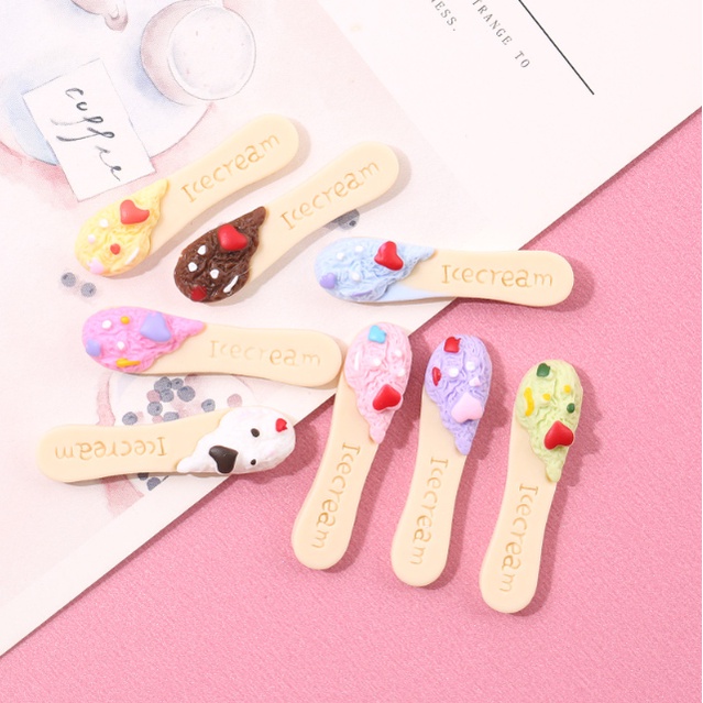 Charm que kem trang trí kẹp tóc, dán Jibbitz, vỏ ốp điện thoại, DIY