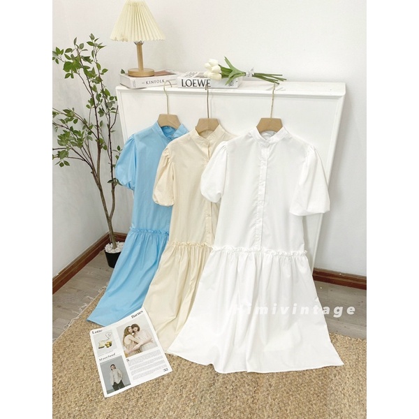 Đầm nữ dáng dài -  Váy babydoll vải tơ mềm cộc tay dáng xoè dài | BigBuy360 - bigbuy360.vn