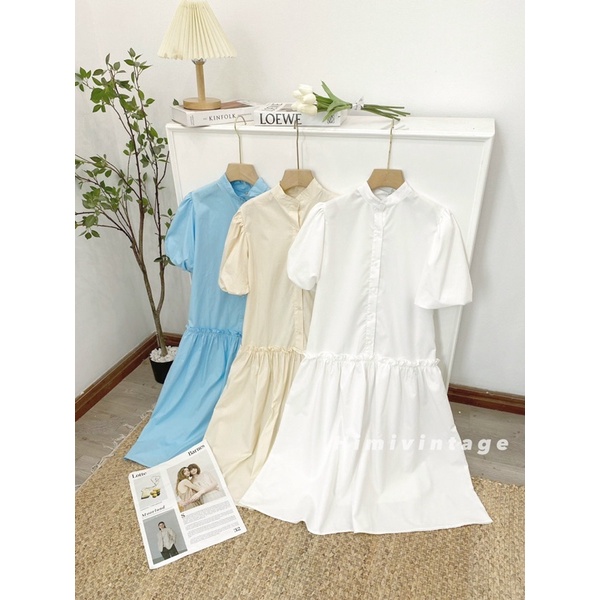 Đầm nữ dáng dài -  Váy babydoll vải tơ mềm cộc tay dáng xoè dài | WebRaoVat - webraovat.net.vn