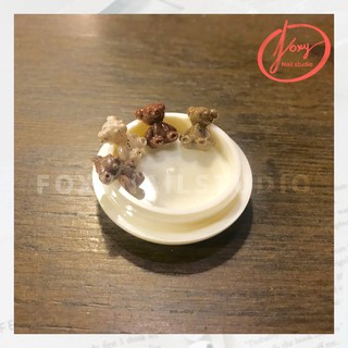 CHARM GẤU CÁT PHỤ KIỆN MÓNG - ĐA MÀU SẮC