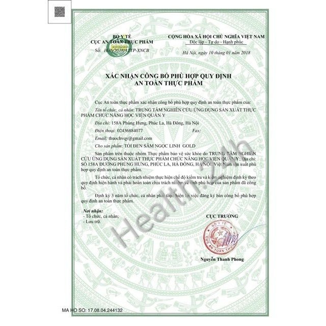 Sâm Ngọc Linh Đông Trùng Hạ Thảo- Học viện Quân Y | Thế Giới Skin Care