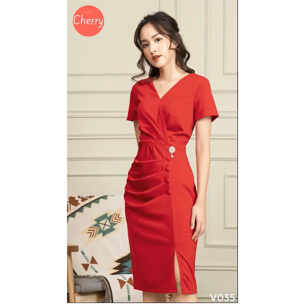 Váy liền thân dáng dáng maxi cực đẹp - một trong những chiếc váy thiết kế của Cherry Store - V035