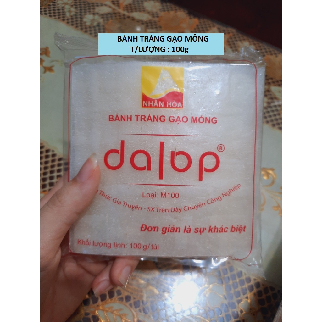 100Gr BÁNH TRÁNG DALOP CUỐN CHẢ RAM - HÀNG CHÍNH HÃNG