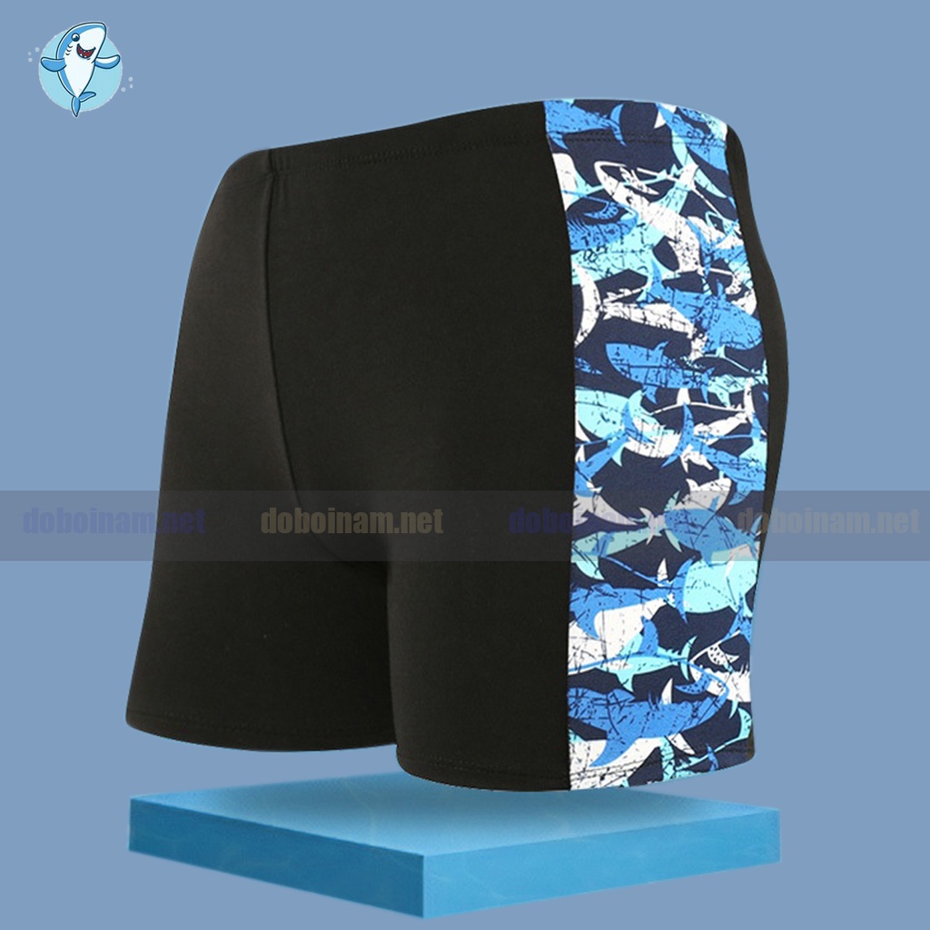 Quần bơi nam short họa tiết OCEAN vải dày co giãn 4 chiều thoải mái hoạt động