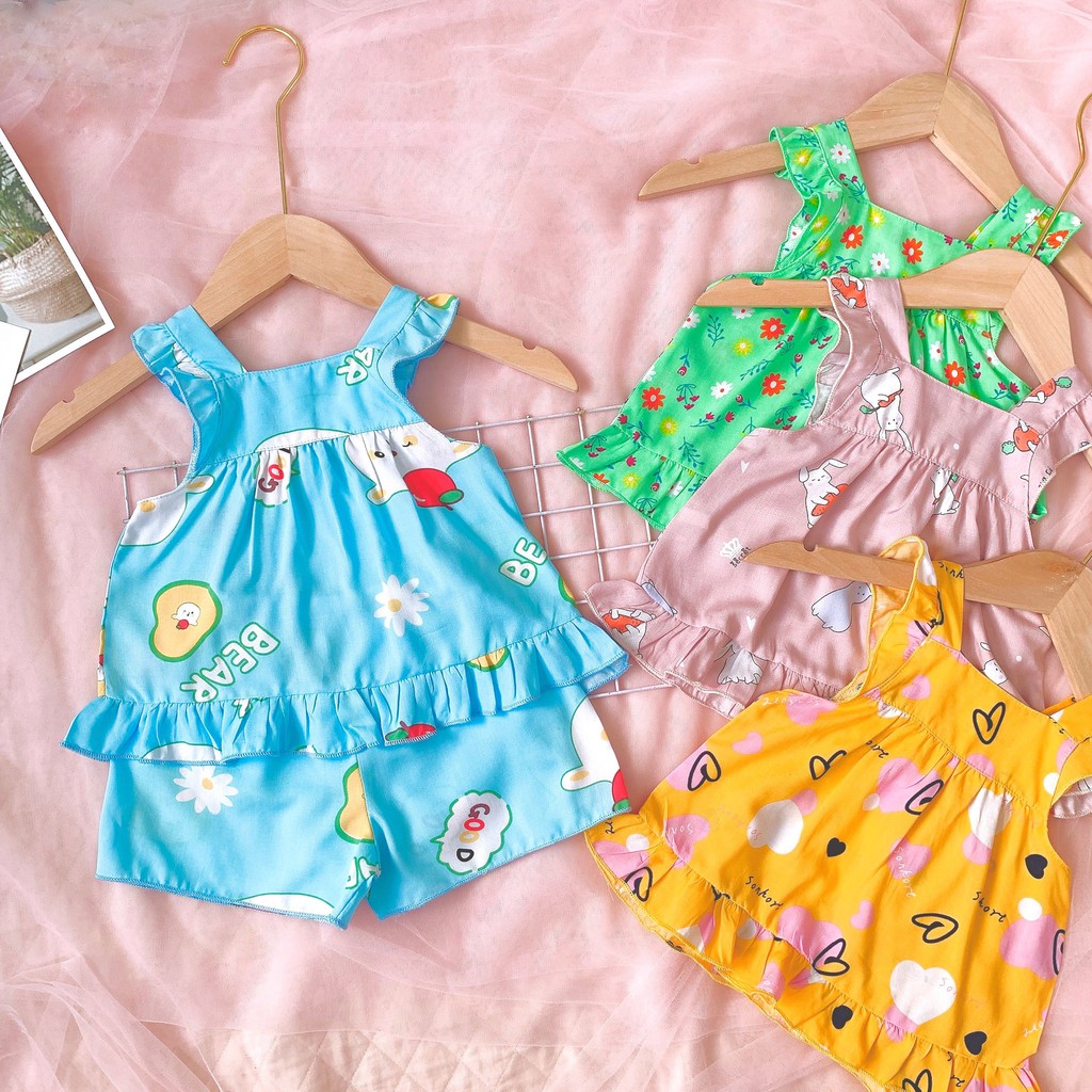 [GIẢM GIÁ] Bộ Tole Lanh Bé Gái SABAKIDS Mát Mẻ Siêu Xinh Giao Mẫu Ngẫu Nhiên