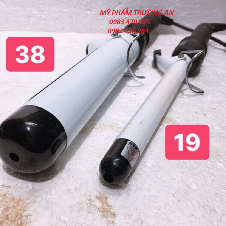 Máy uốn tóc xoăn trục phủ Ceramic cao cấp phi 38