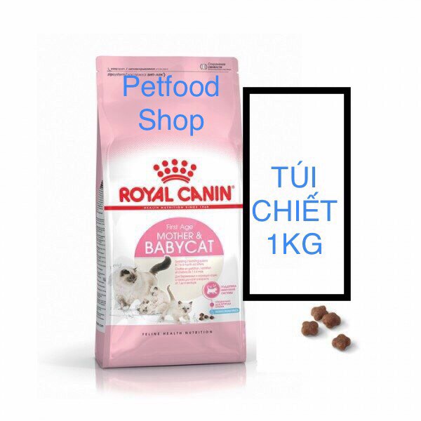 Thức ăn hạt khô Catsrang, cat eye, royal kitten, royal indoor cho mèo1kg túi zip