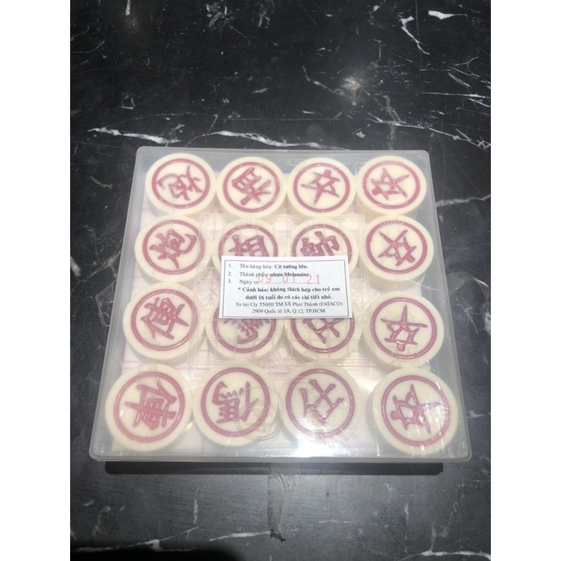 Cờ tướng nhựa melamine cỡ đại 3.5cm