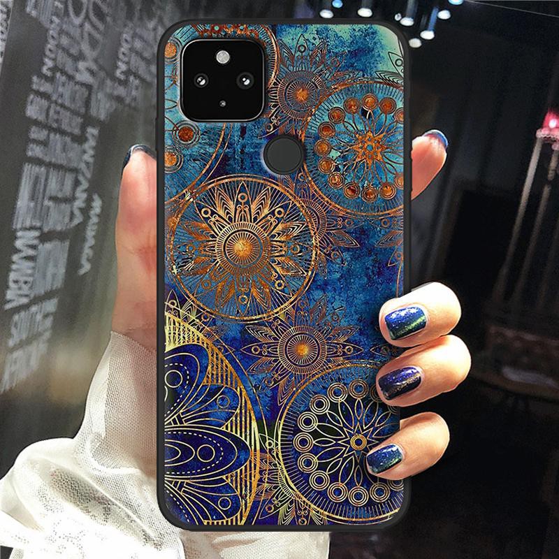 Ốp điện thoại silicon mềm chống thấm nước họa tiết hoạt hình cho Google Pixel 4A 5G