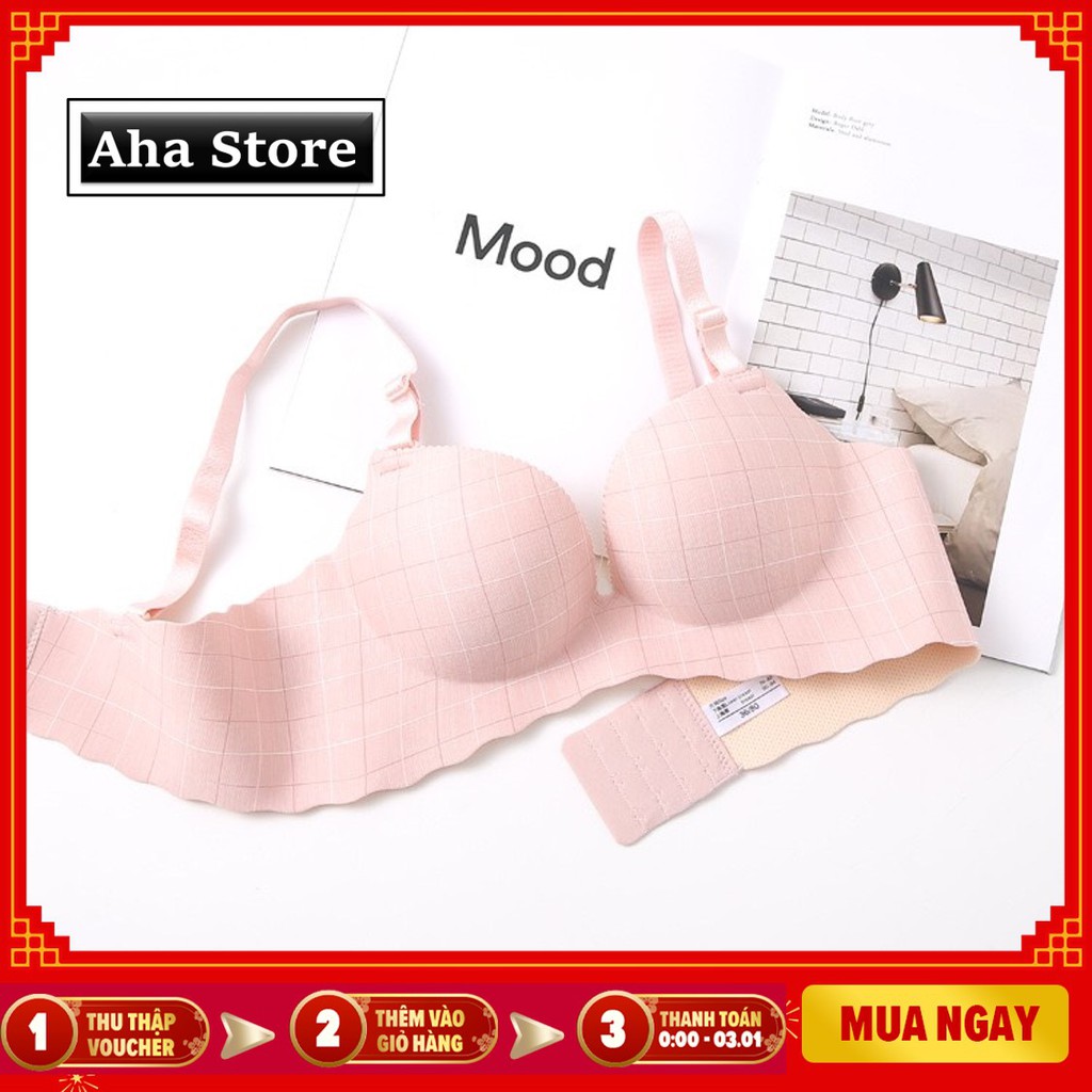 Áo Ngực Không Gọng Có Đệm Mút Su Bàn Tay Gợi Cảm Họa Tiết ô vuông muối tiêu nâng ngực quyến rũ | BigBuy360 - bigbuy360.vn