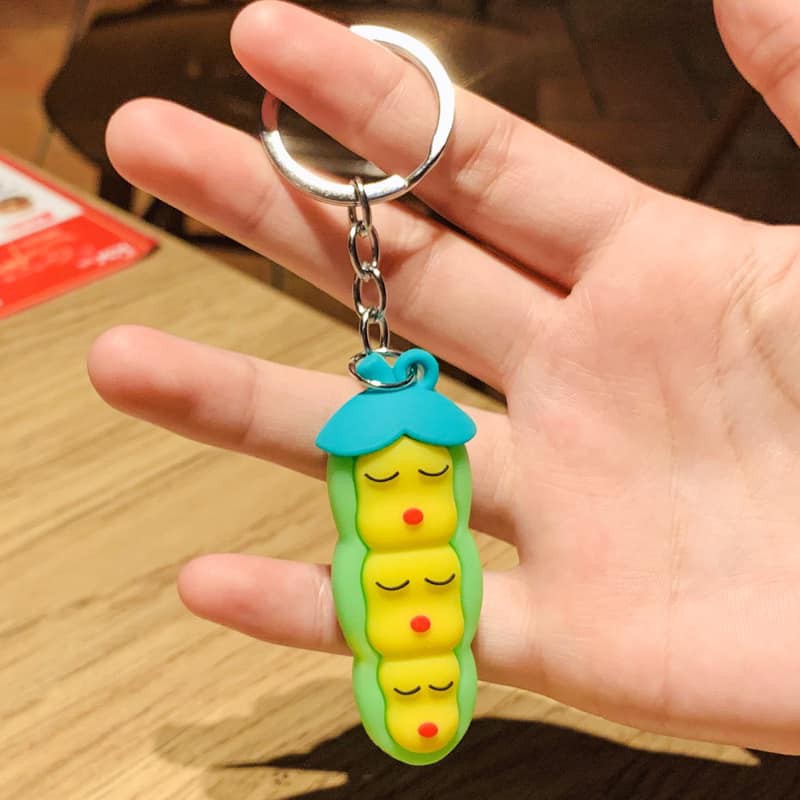 Móc Chìa Bắp Ngô Cảm Xúc Kute (Ảnh Thật)