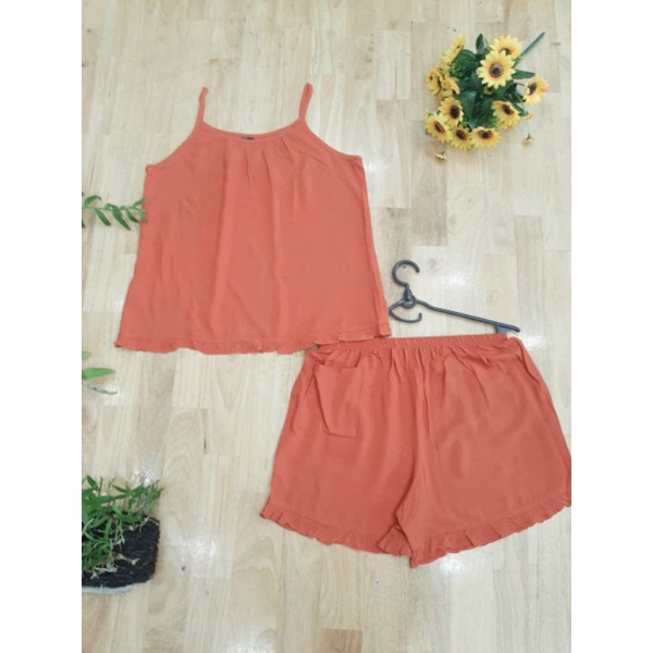 Bộ tôn tole tone đùi dây vnxk f21 siêu đẹp, đồ bộ mặc nhà, đồ bộ 1 màu