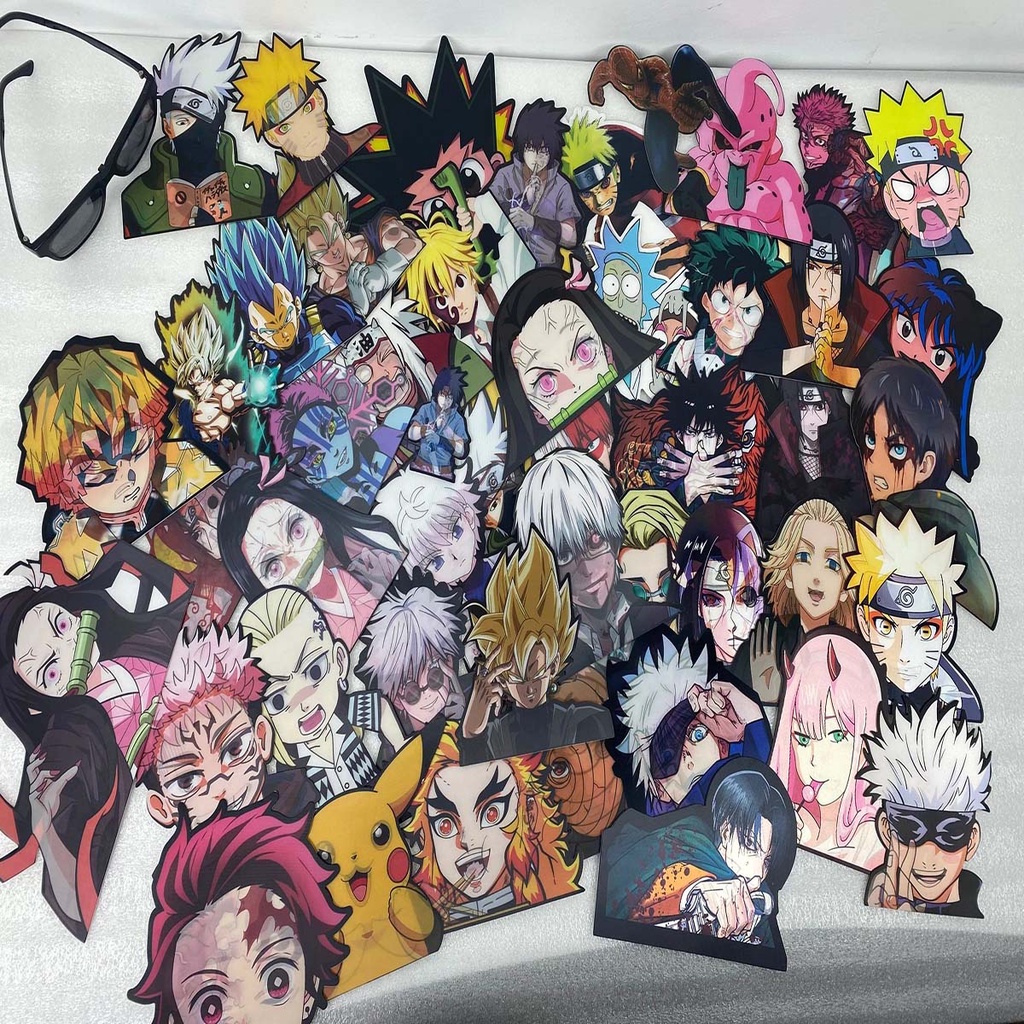 Sticker 3D Nổi Dán Bình Nước Giữ Nhiệt Ốp Điện Thoại Phím Tường Mũ Bảo Hiểm Cute Anime Girl Spy X Family Cute Chống Nước