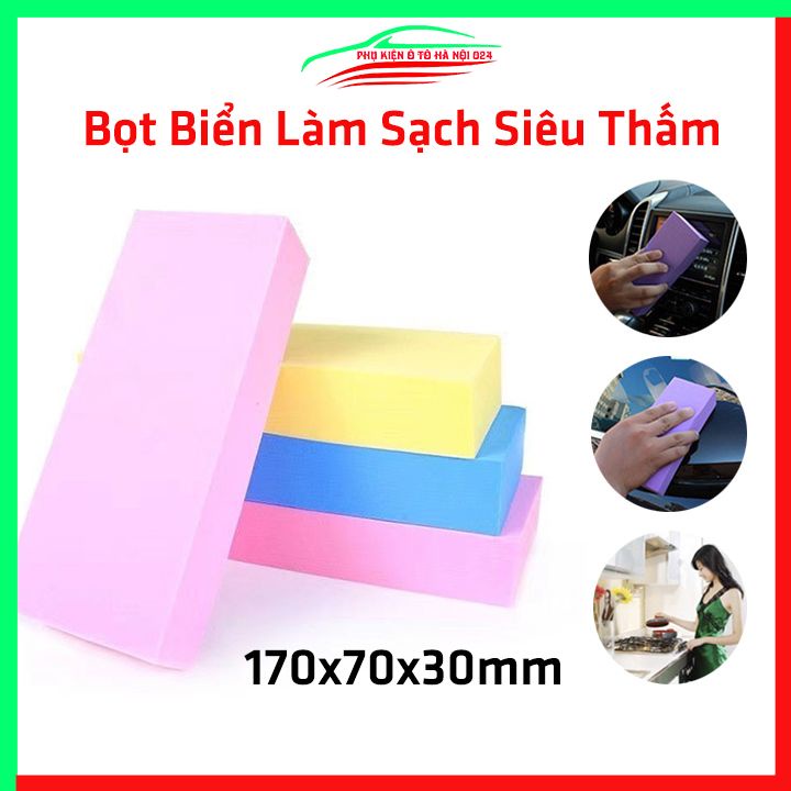 Bọt biển siêu thấm PVA chữ nhật lau rửa xe ô tô làm sạch nhà bếp