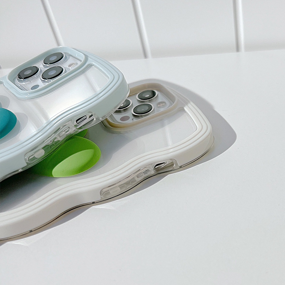 Ốp lưng iphone Ốp Điện Thoại Họa Tiết Trái Tim Ba Chiều Cho Iphone 7p 13 Apple 12pro max 11 Wave Edge xr/Xs Dinuo case-III