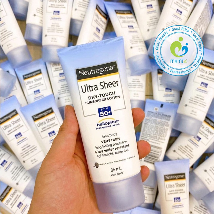 Kem (88/85ml) chống nắng cho trẻ từ 6 tháng tuổi Neutrogena Ultra Sheer Dry-Touch Sunscreen SPF 50/50+/100+, USA