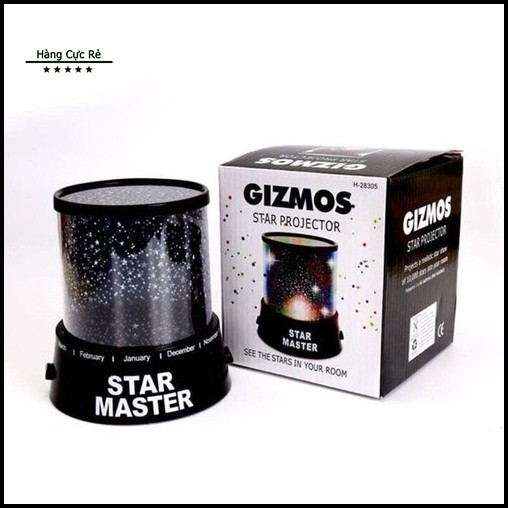 Đèn led trang trí phòng ngủ chiếu bầu trời sao, dãy ngân hà cute cho bé Gizmos Star Master Projector - Shop Hàng Cực Rẻ