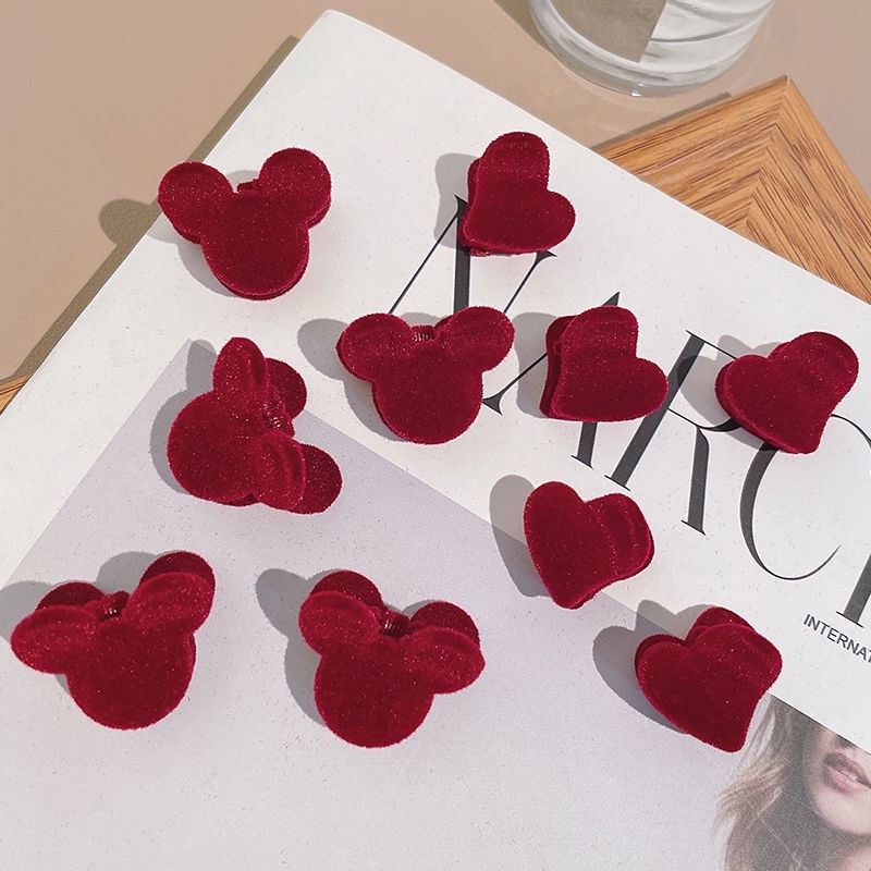 1/5 Kẹp tóc vải nhung xinh xắn thời trang cho nữ