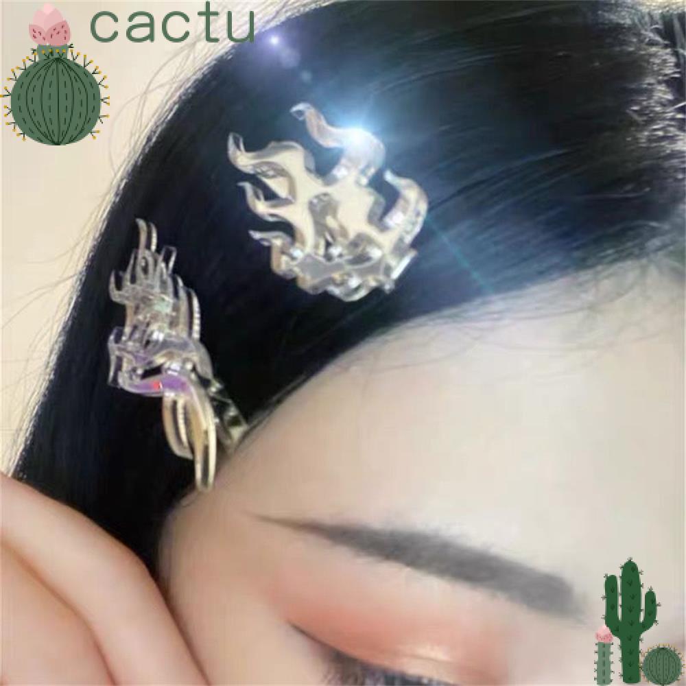 Kẹp Tóc Hình Rồng Bằng Acrylic Phối Kim Loại Kiểu Harajuku Thời Trang