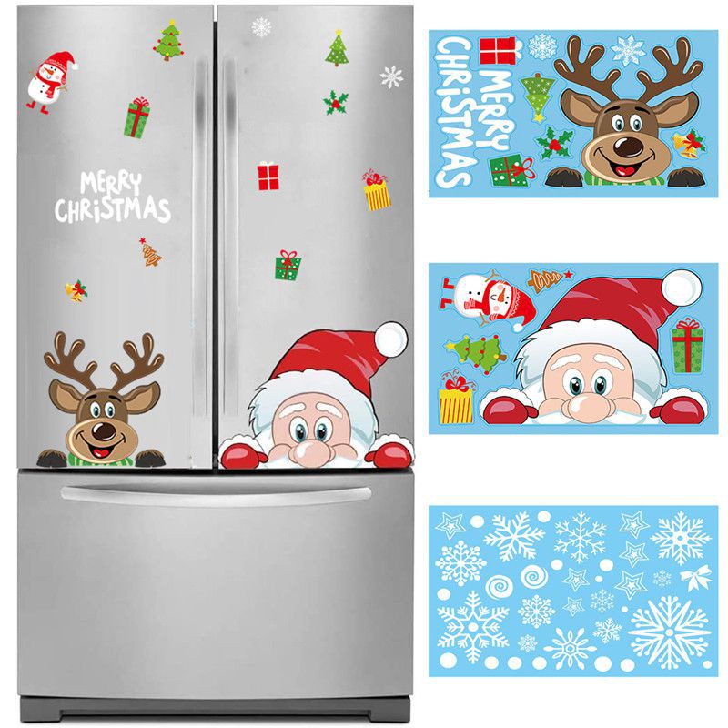 Decal Dán Cửa Kính Hoạ Tiết Giáng Sinh