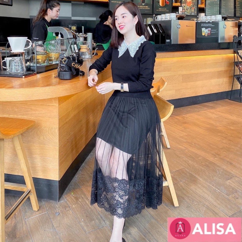 (SALE) Chân váy ren 2 lớp - ALISA