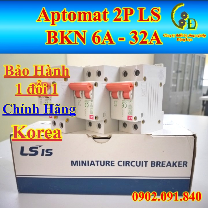Aptomat LS MCB BKN 2 Pha ✴️VIP✴️ Cầu dao tự động attomat át tô mát tép 2P 6/10/16/20/25/32/40A