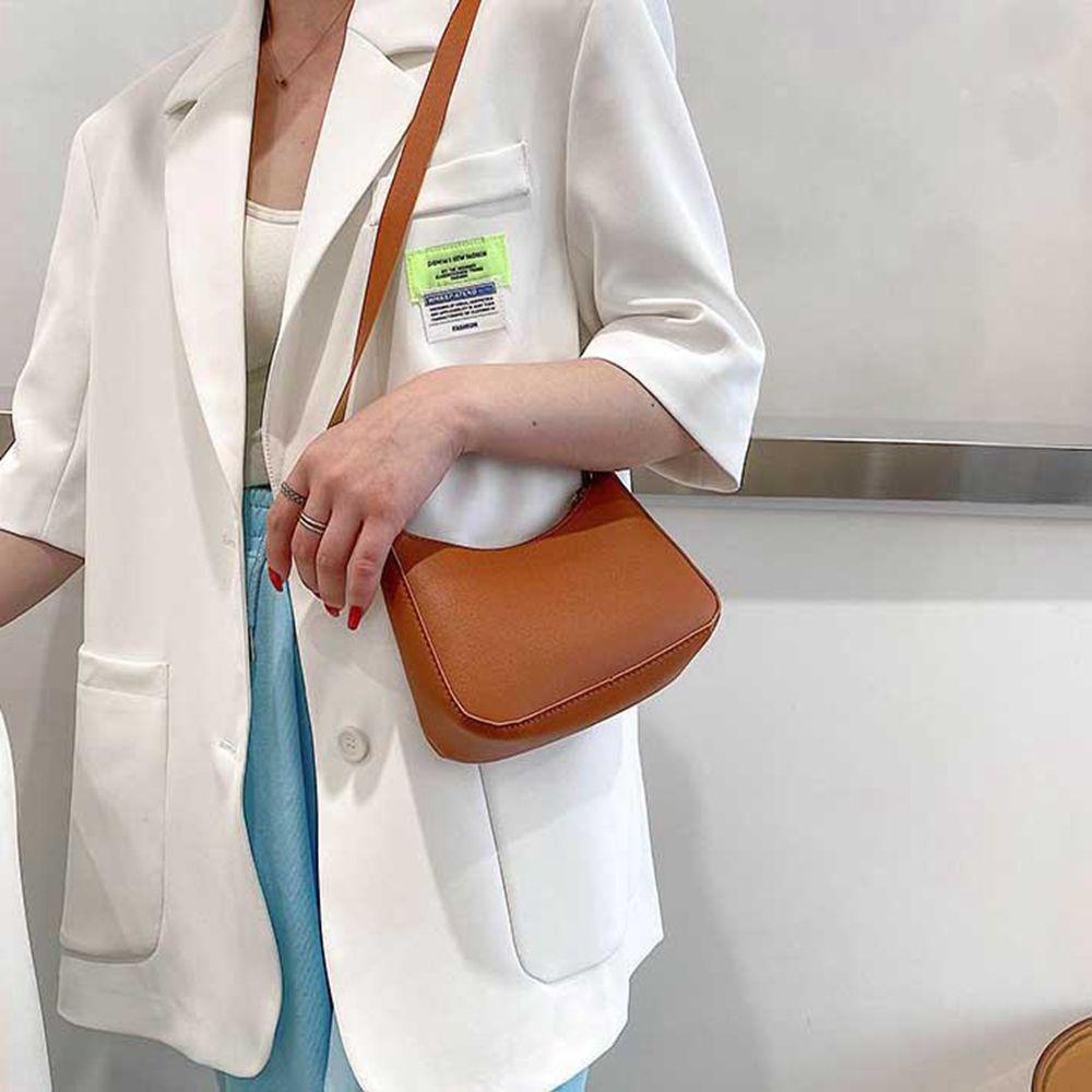 Túi Xách Da PU Kẹp Nách Đựng Điện Thoại Phong Cách Pháp Đơn Giản Cho Nữ